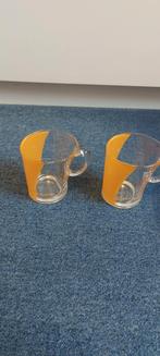 SENSEO glazen 2×/oranje, Glas, Overige stijlen, Glas of Glazen, Ophalen of Verzenden