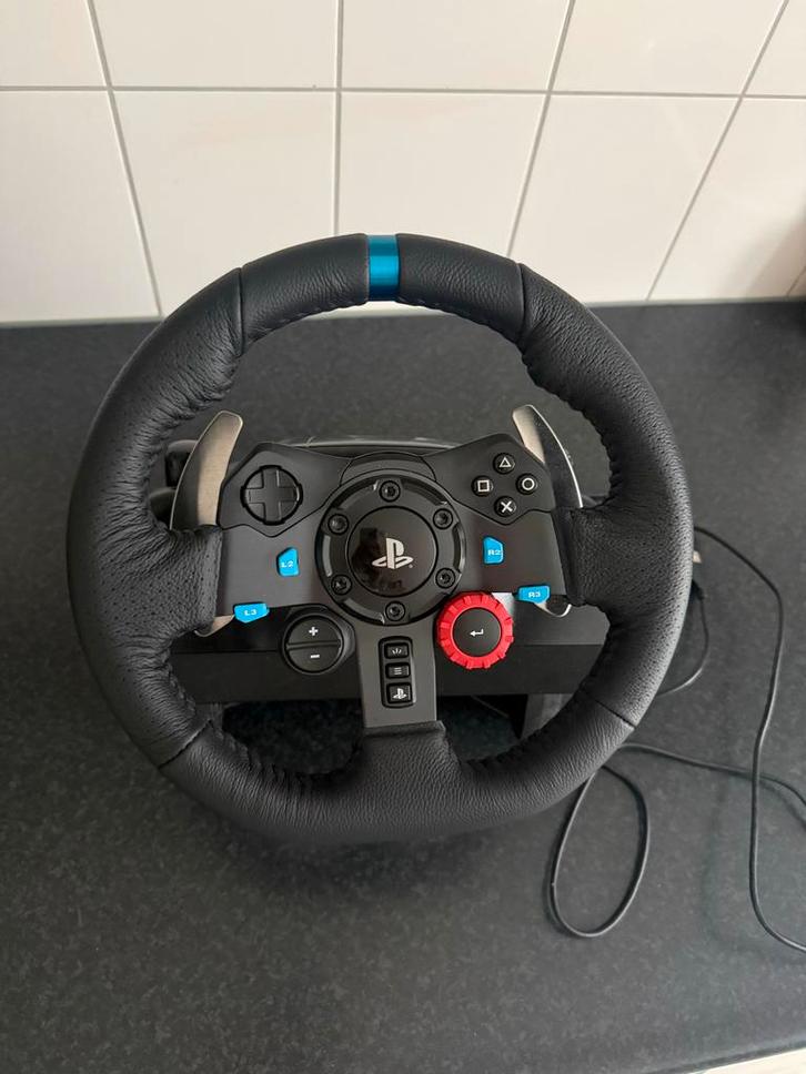 Logitech G29 Racestuur + Pook + Handschoenen - PC/PS4/PS5, Spelcomputers en Games, Spelcomputers | Overige, Zo goed als nieuw