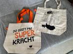 kinderpostzegels tassen katoen, Ophalen of Verzenden, Nieuw, Beige, Shopper