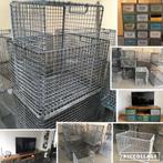 Industriële Mand Kist Draadmand Opbergmand Houtmand AKTIE, Huis en Inrichting, Woonaccessoires | Schalen en Manden, Ophalen of Verzenden