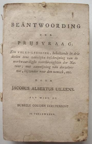 Jacobus Albertus Uilkens 1805 Beschrijving van de merkwaardi beschikbaar voor biedingen