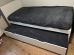 Malm wit bed met bedlade en matrassen, Huis en Inrichting, Ophalen, 90 cm, Eenpersoons, Wit