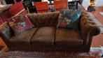Chesterfield look 3-zits bank in vintage stijl, Huis en Inrichting, Banken | Bankstellen, Ophalen, Gebruikt, Chesterfield look vintage