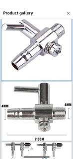 4 mm kraantjes met schroefdraad voor kweekruimte, Ophalen of Verzenden, Nieuw