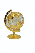 Globebal 24-karaats verguld goud en versierd met Bohemia-kri, Pjmink@casema.nl, Nieuw, Ophalen of Verzenden, Mvm detalhandel