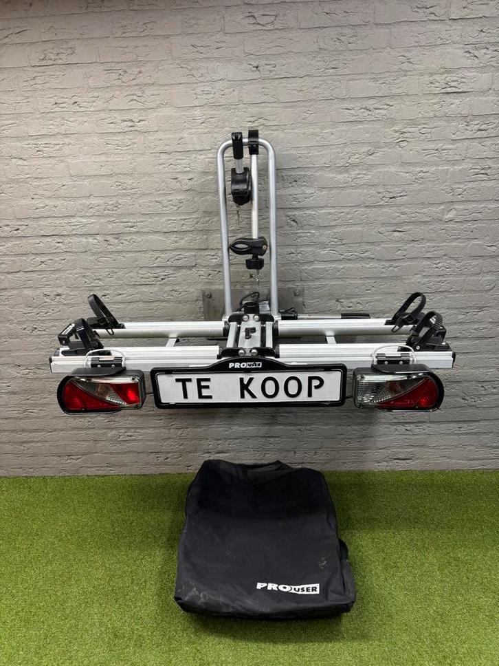 NETTE PRO USER DIAMANT(elek)fietsen60kg/TAS/kantelb/klik&go, Auto diversen, Fietsendragers, Gebruikt, Trekhaakdrager, 2 fietsen