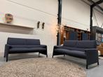 2 Nieuw Leolux Felizia Bank 2,5 zits Varese stof Bankstel, Leolux, 75 tot 100 cm, Ophalen of Verzenden, Rechte bank