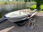 Te Koop: Roei-/Visboot met zo goed als nieuwe Motor, Ophalen, Zo goed als nieuw, Polyester, Met roeispanen of peddels
