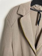 10days beige blazer met gele details maat 4 / 44, Beige, Online@10dayslifestyle.nl, Maat 42/44 (L), 10days
