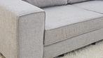 Moderne Grijze bank met Loungegedeelte – Comfortabel & Ruim, Ophalen, 100 tot 125 cm, Rechte bank, Stof