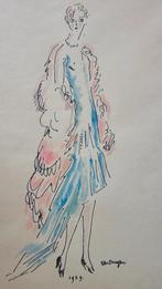 Kees van Dongen  Aquarel  Uniek werk  Hand Gesigneerd en Ged, Ophalen