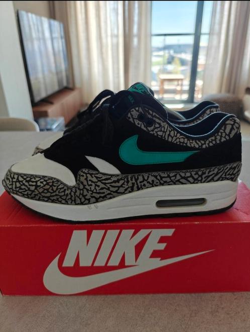 Nike Air Max 1 Elephant (2017 Retro) – maat 44.5 / US 10.5, Kleding | Heren, Schoenen, Gedragen, Zwart, Ophalen of Verzenden