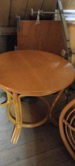 Manou stoelen met tafeltje te koop, Huis en Inrichting, Tafels | Eettafels, Ophalen, Minder dan 50 cm, Gebruikt, Rond