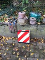 Span- en hijsbanden, gevarenborden, afdeknet, Doe-het-zelf en Verbouw, Ophalen, Gebruikt
