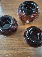 Euroglass Design Kandelaars - Set van 3, Overige merken, Gebruikt, Glas of Kristal, Ophalen of Verzenden