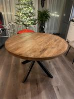 Mango eettafel rond 120 cm, Huis en Inrichting, Tafels | Eettafels, Ophalen, Overige materialen, Rond, Zo goed als nieuw
