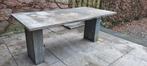Natuurstenen tuintafel 180 x 90cm, Ophalen of Verzenden, Gebruikt, Rechthoekig, Overige materialen