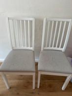 Ikea Ekedalen stoelen - wasbare hoezen, Huis en Inrichting, Gebruikt, Twee, Wit, Ophalen of Verzenden