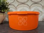 Vintage Tupperware Oranje Koekjestrommel, Gebruikt, Tupperware, ., Oranje