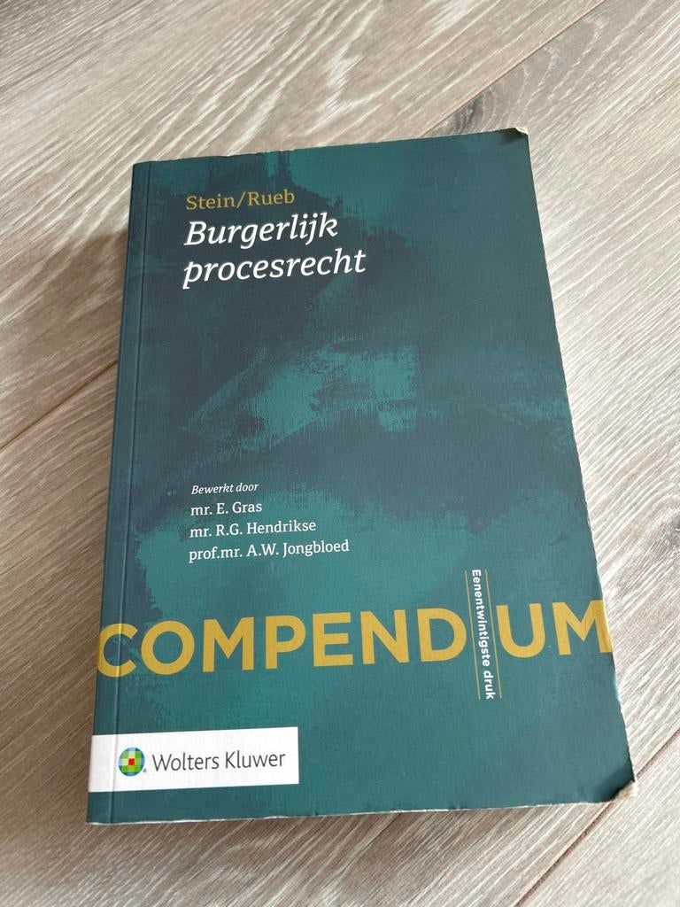 Compendium Burgerlijk procesrecht, Boeken, Ophalen, Zo goed als nieuw, Natuurwetenschap