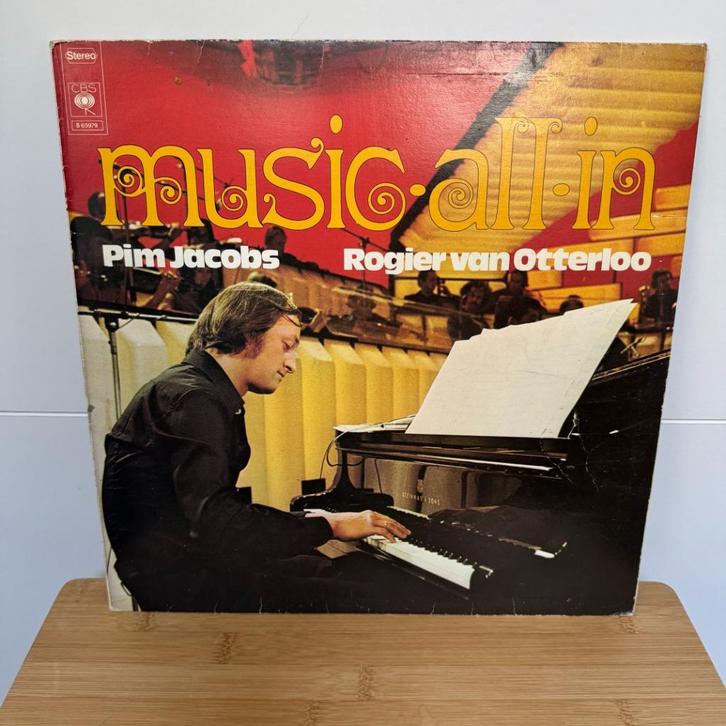 LP Music All In – Pim Jacobs & Rogier van Otterloo, Cd's en Dvd's, Vinyl | Jazz en Blues, Gebruikt, Jazz, 1960 tot 1980, 12 inch