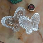 Antieke vintage kristallen vlinder doosje bakje met deksel, Antiek en Kunst, Antiek | Glas en Kristal, Ophalen of Verzenden