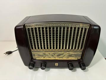 Bakelieten buizenradio Philips type BX310 A/53 beschikbaar voor biedingen