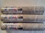 2 rollen Hotel Chic BAROK BEHANG taupe en parelmoer 122-02, Ophalen of Verzenden, Minder dan 10 m², Grijs, Barok