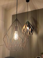 2x EGLO Carlton hanglampen – zwart/koper – Ø31 cm, Huis en Inrichting, Lampen | Hanglampen, Ophalen, Zo goed als nieuw, Minder dan 50 cm