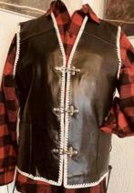 leather vest, zwart, wit, biker, rocker, man, vrouw, leer, Motoren, Nieuw met kaartje, Dames, Jas | leer, Leather vest - zwart/wit