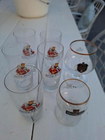 Hertog Jan diverse glazen bier bierglazen 7 stuks beschikbaar voor biedingen