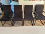 4 Eetstoelen - Opknapper, Ophalen, Gebruikt, Zwart, Vier