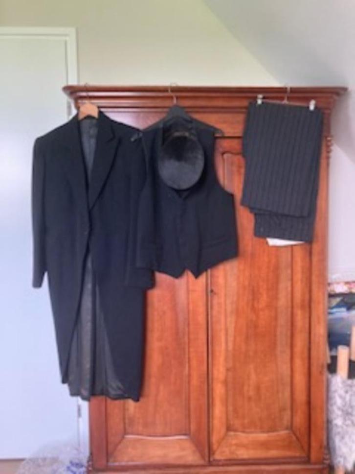 trouwpak uit 1956, Kleding | Heren, Trouwkleding en Trouwaccessoires, Gedragen, Trouwpak, Zwart, Ophalen of Verzenden