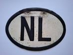 Oud NL Schildje Landaanduiding Oldtimer., Ophalen of Verzenden, Gebruikt