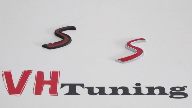 BMW Mini Cooper S 3D logo zelfklevend 4 cm metaal, Auto diversen, Tuning en Styling, Ophalen of Verzenden
