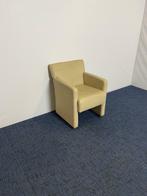 2 x Fauteuil, lichtgrijs, verrijdbaar, leder, Huis en Inrichting, Ophalen, Gebruikt, Minder dan 75 cm, Leer