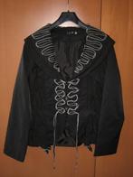 Chique feestelijk zwart blouse-jasje L 33, maat 40, snazzeys, Maat 38/40 (M), L33, Verzenden, Zwart