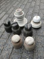 7 stuks Porselein isolator van vroeger antiek, Antiek en Kunst, Ophalen