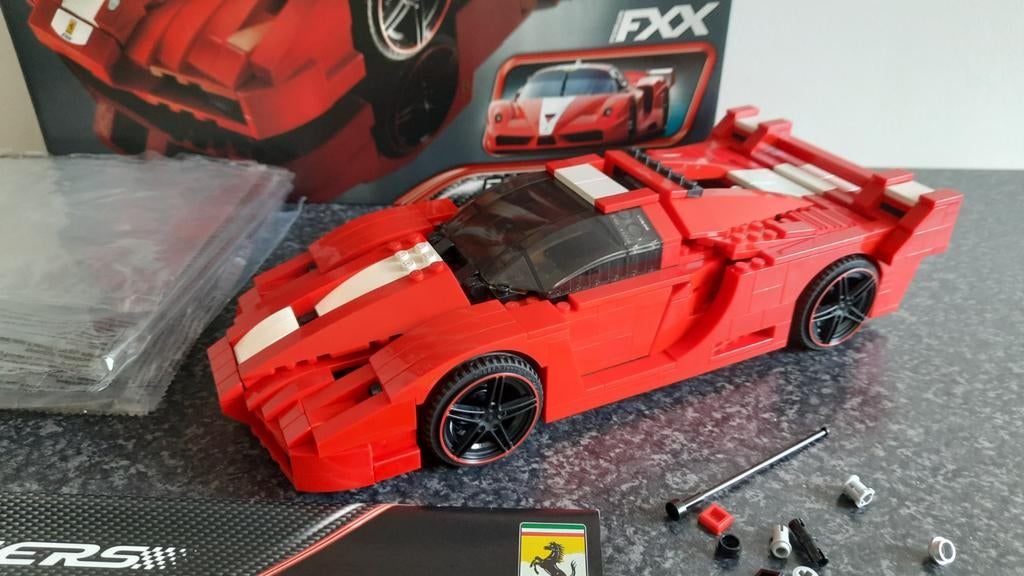 Lego Racers 8156 Ferrari FXX 1:17 (incl. doos en stickers), Kinderen en Baby's, Speelgoed | Duplo en Lego, Ophalen of Verzenden