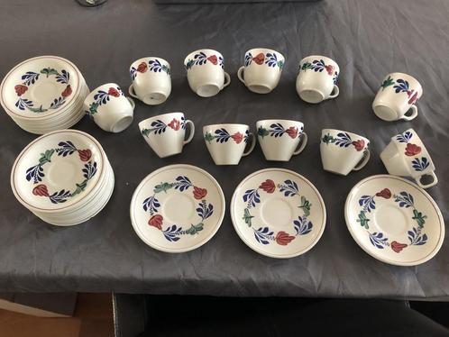 Boerenbont kop en/of schotels, Huis en Inrichting, Keuken | Servies, Zo goed als nieuw, Kop(pen) en/of Schotel(s), Boerenbont