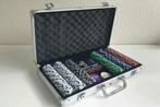 Luxe pokerset | In gevoerde RVS koffer | + Nieuw Dek kaarten, Hobby en Vrije tijd, Gezelschapsspellen | Kaartspellen, Ophalen of Verzenden