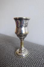 antieke joodse silverplated Kiddoesj beker, Antiek en Kunst, Ophalen of Verzenden