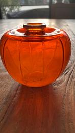Copier Oranje glazen vaasje, Oranje, Ophalen of Verzenden, Minder dan 50 cm, Glas