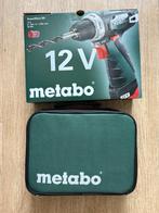 Metabo PowerMaxx BS + LC 40 – 12V accuboormachine met 2,0 Ah, Variabele snelheid, Nieuw, Ophalen of Verzenden, Boor- en Schroefmachine