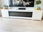 Zgan tv-meubel met sfeerhaard, Huis en Inrichting, Ophalen, Zo goed als nieuw, 200 cm of meer, Minder dan 100 cm
