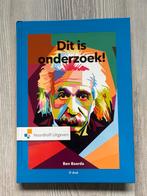 Dit is Onderzoek, 3e druk - Ben Baarda (2019), Boeken, Ophalen of Verzenden, Gamma, Zo goed als nieuw, HBO