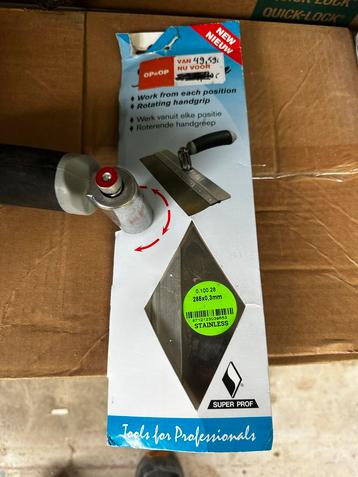 Super Prof Roterende Handgreep Plamuurmes - Nieuw beschikbaar voor biedingen