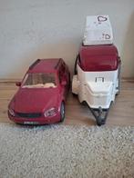 Prachtige schleich trailer met auto, Ophalen of Verzenden, Zo goed als nieuw, Jongen of Meisje