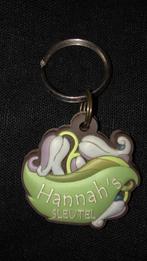 Sleutelhanger met tekst " Hannah's sleutel " (rubber), Ophalen of Verzenden, Zo goed als nieuw