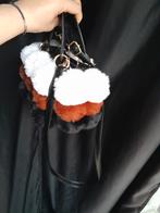 Handtas met Pompons - Nieuw!, Ophalen of Verzenden, Nieuw, Zwart, Handtas